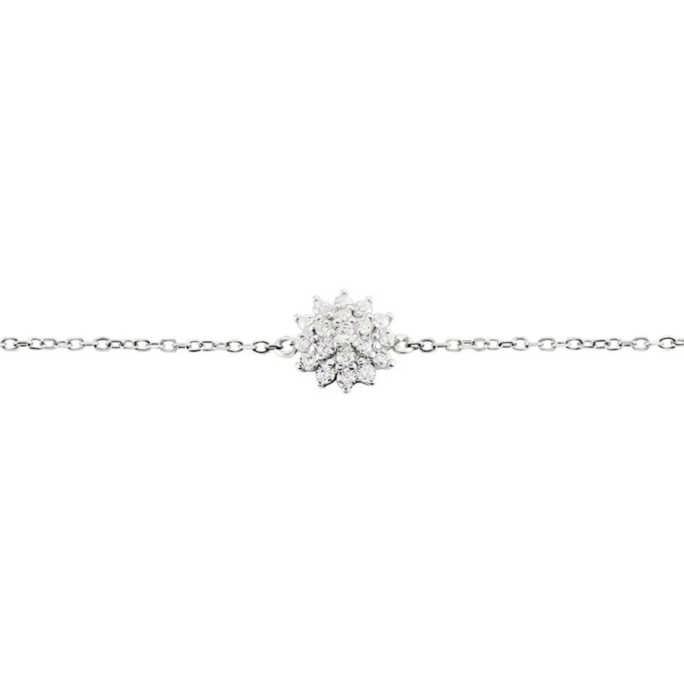 Bracelet Argent Blanc Maximille Oxydes De Zirconium