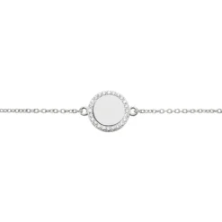 Bracelet Argent Blanc Paros