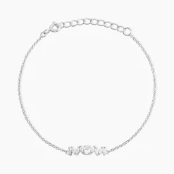 Bracelet Argent Blanc Winter Sweetness Oxyde De Zirconium