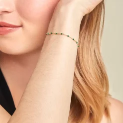 Bracelet Argent Dore Polka