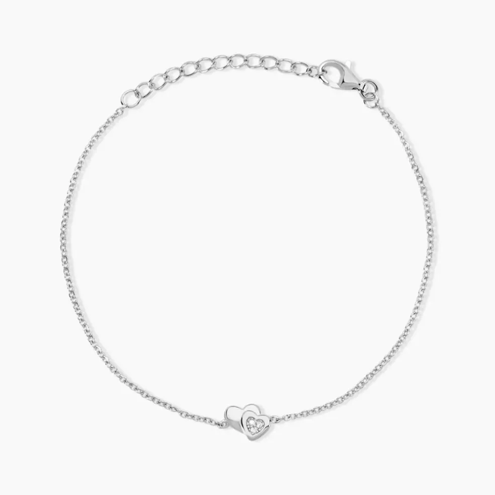 Bracelet Argent Dounyo Oxydes De Zirconium
