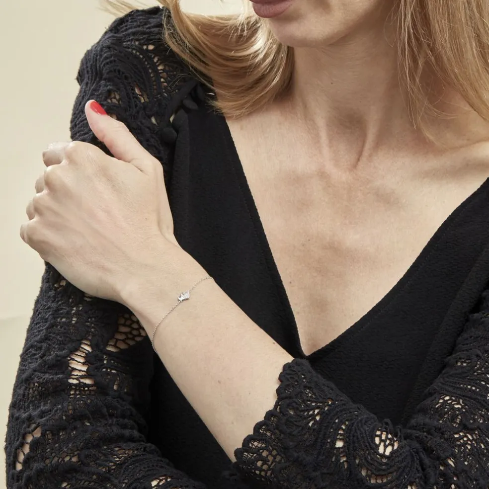 Bracelet Argent Dounyo Oxydes De Zirconium