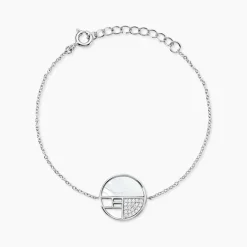 Bracelet Argent Gaillet Oxydes De Zirconium