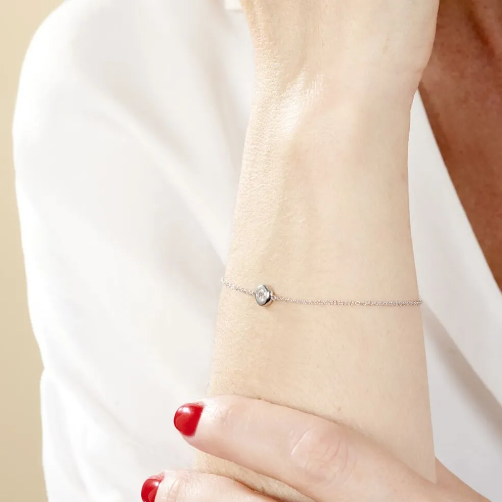 Bracelet Argent Laureano Oxydes De Zirconium