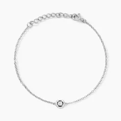 Bracelet Argent Laureto Oxydes De Zirconium