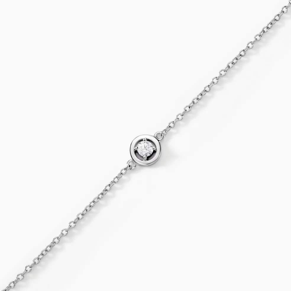 Bracelet Argent Laureto Oxydes De Zirconium