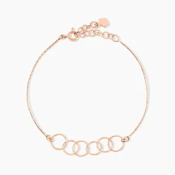 Bracelet Argent Rose Bulle