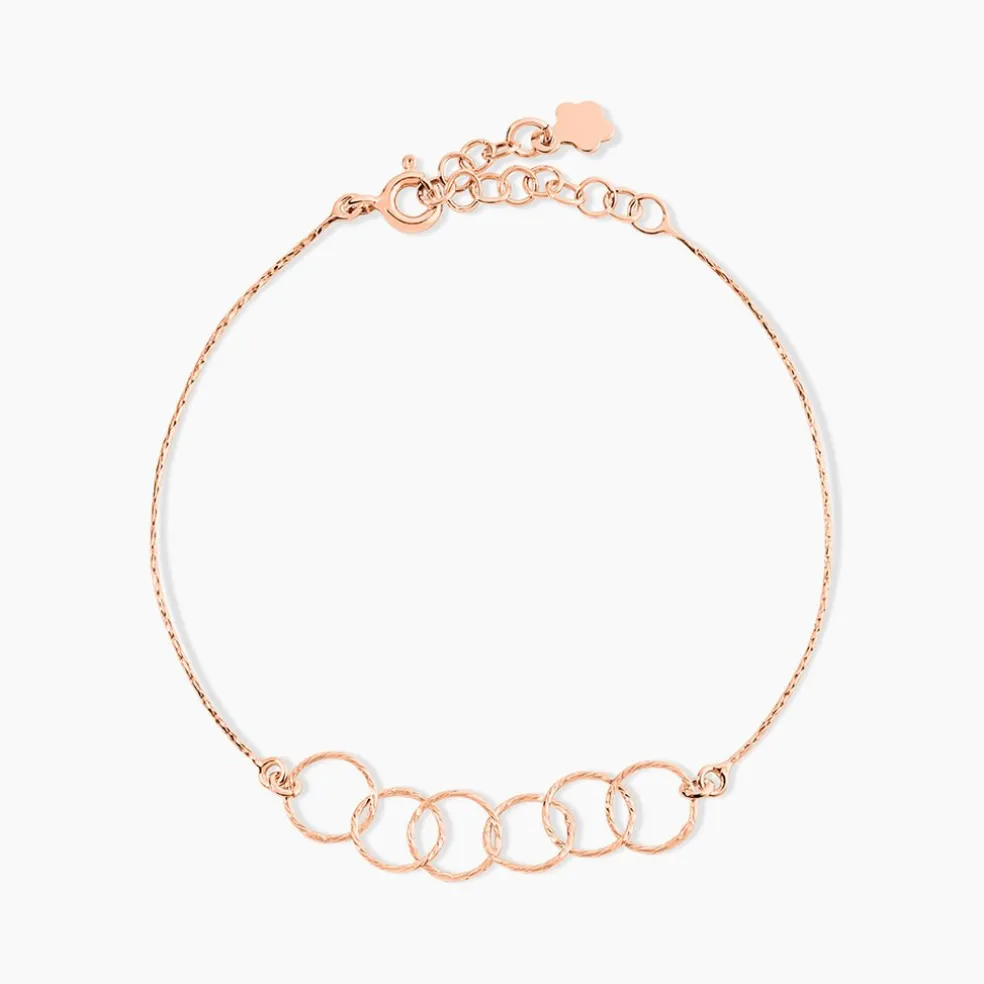 Bracelet Argent Rose Bulle