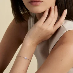 Bracelet Argent Tania Oxydes De Zirconium