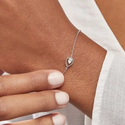 Bracelet Argent Temusio Oxydes De Zirconium