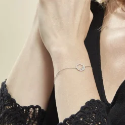 Bracelet Argent Ursine Oxydes De Zirconium