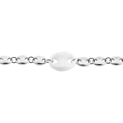 Bracelet Ashoka Argent Blanc Céramique