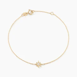 Bracelet Astralia Or Jaune Oxyde De Zirconium