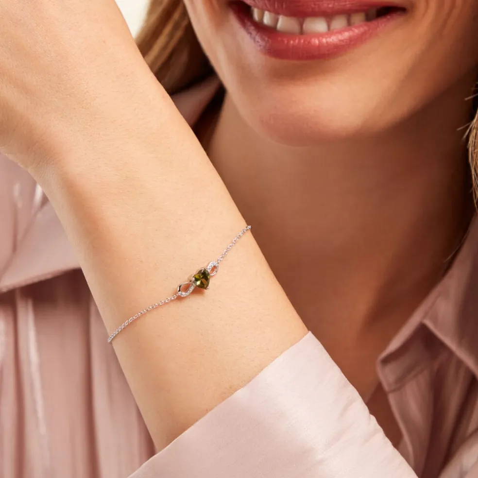 Bracelet Atieno Argent Blanc Oxyde De Zirconium