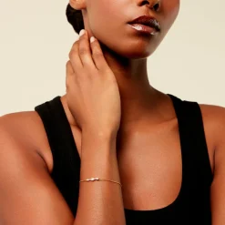 Bracelet Aurena Plaqué Or Jaune Oxyde De Zirconium