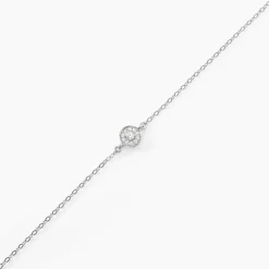 Bracelet Auxana Argent Blanc Oxyde De Zirconium