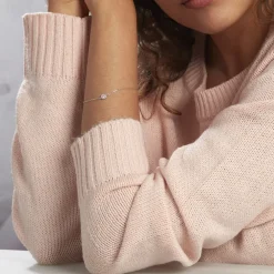 Bracelet Auxana Argent Blanc Oxyde De Zirconium