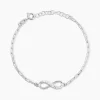 Bracelet Bastin Argent Blanc Oxyde De Zirconium