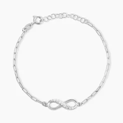 Bracelet Bastin Argent Blanc Oxyde De Zirconium