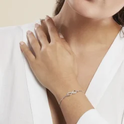 Bracelet Bastin Argent Blanc Oxyde De Zirconium