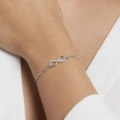 Bracelet Bastin Argent Blanc Oxyde De Zirconium