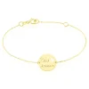 Bracelet Benedicte Message Or Jaune