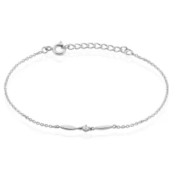 Bracelet Bormana Argent Blanc Oxyde De Zirconium