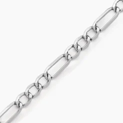 Bracelet Cameo Alternee 1/3 Or Blanc