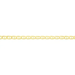 Bracelet Capucin Or Jaune Maille Marine Plate