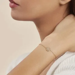 Bracelet Carmina Plaqué Or Jaune Oxyde De Zirconium