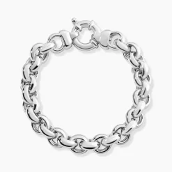 Bracelet Carola Maille Jaseron Argent Blanc