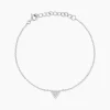 Bracelet Cassandre Argent Blanc Oxyde De Zirconium
