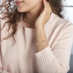 Bracelet Cenzo Or Jaune Perles De Culture