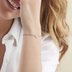 Bracelet Chandana Argent Blanc