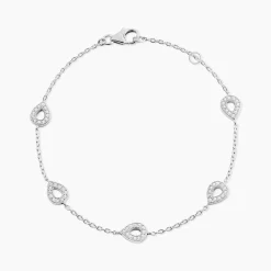 Bracelet Ciara Argent Blanc Oxyde De Zirconium
