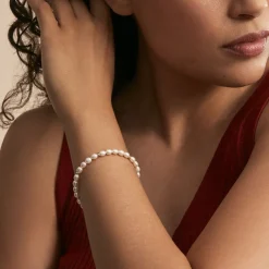 Bracelet Ciriola Or Jaune Perle De Culture