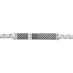 Bracelet Clement Acier Blanc Oxyde De Zirconium
