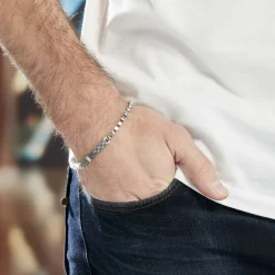 Bracelet Clement Acier Blanc Oxyde De Zirconium