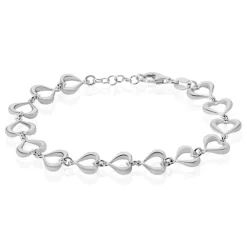 Bracelet Cleofee Argent Blanc