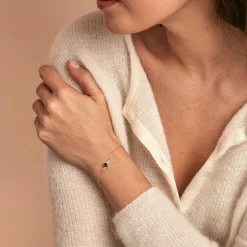 Bracelet Clothilde Or Jaune Topaze Oxyde De Zirconium