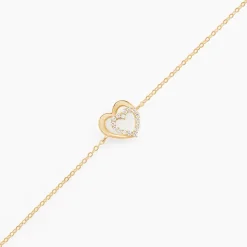 Bracelet Constancia Or Jaune Oxyde De Zirconium