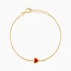 Bracelet Coralie Coeur Or Jaune