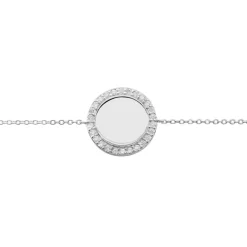 Bracelet Corazon1 Argent Blanc Oxyde De Zirconium