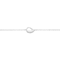 Bracelet Court Argent Blanc Sylvan Oxyde De Zirconium
