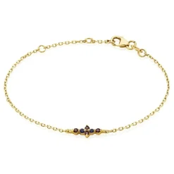 Bracelet Céphée Plaqué Or Doré Pierres De Synthèses