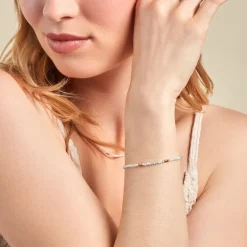 Bracelet Cyclades Argent Jaune Quartz