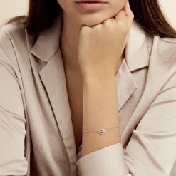 Bracelet Delicata Argent Blanc Oxyde De Zirconium