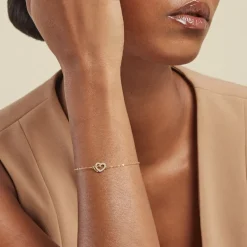 Bracelet Donaldina Or Jaune Oxyde De Zirconium