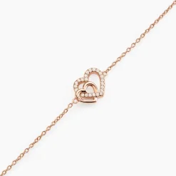 Bracelet Donatiane Argent Rose Oxyde De Zirconium