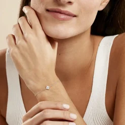 Bracelet Eclat Argent Blanc Oxyde De Zirconium